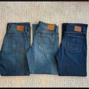 LOT OF MEN’S LUCKY BRAND JEANS (SZ 33x30)